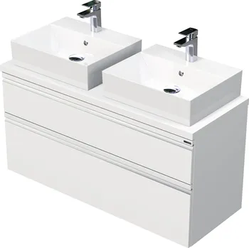 Koupelnový nábytek Intedoor koupelnová skříňka s umyvadlem na desku Brave š.1200 mm, 2 zásuvky BR DESK 120D 2Z Varianta: A0016 Bílá LESK + doprava zdarma + při platbě převodem sleva