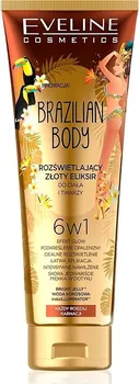 Tělový krém EVELINE COSMETICS Brazilian Body zlatý rozjasňovač na tvář i tělo 100 ml