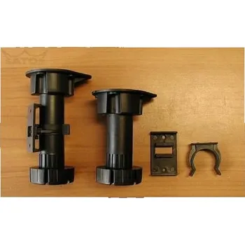 Nožka PLAST 13,5cm RT 05K,H135-180mm (Noha ke stolu nábytková kovová)