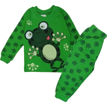 Dívčí pyžamo Dětské pyžamo s dlouhým rukávem Žabička 80