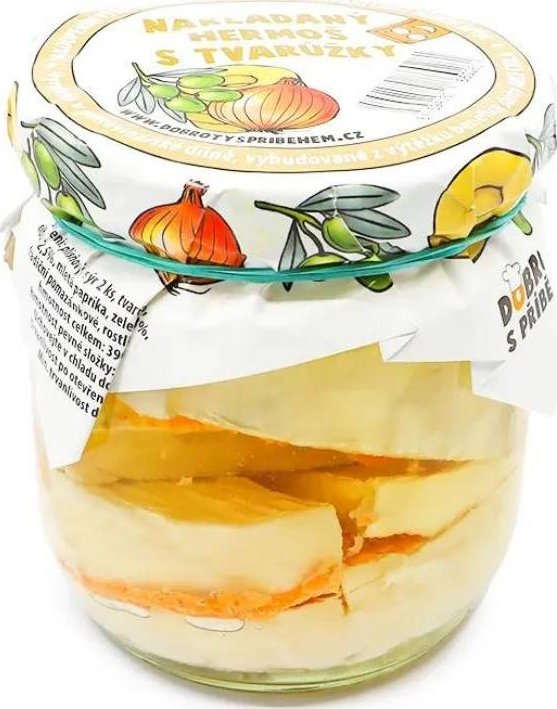 Nakládaný hermelín S TVARŮŽKY 375g | DOBROTYSPRIBEHEM.CZ