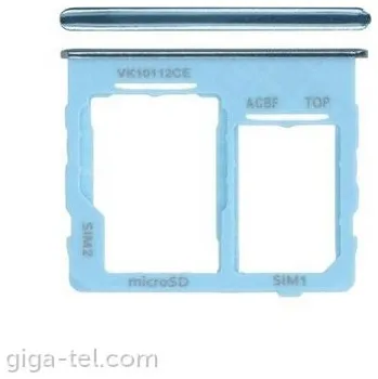 Náhradní díl pro mobilní telefon Samsung Galaxy A32 5G (A326B) SIM tray modrý, držák, šuplík