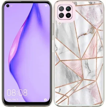 Pouzdro na mobilní telefon VSECHNONAMOBIL 24755 MY ART Ochranný kryt Huawei P40 Lite PINK MARBLE (143)