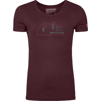 Dámské tričko Ortovox 140 Cool Vintage Badge TS W Winetasting M