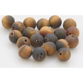 Drahý kámen Pro Háčkování Tygří oko zmatnělé přírodní 8 mm