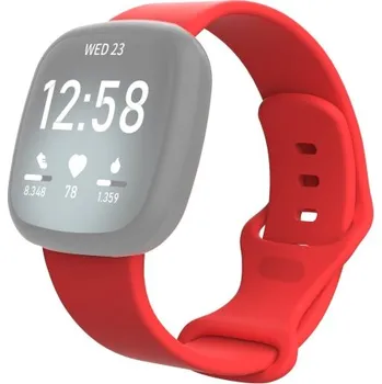 Příslušenství k chytrým hodinkám VSECHNONAMOBIL 38615 BUTTERFLY Silikonový řemínek pro Fitbit Versa 3 / Fitbit Sense červený