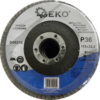 Brusný kotouč Brusný lamelový kotouč (korund) - 115x22,23 mm / P36 GEKO nářadí G00310