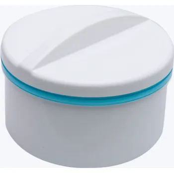 OBZOR Dentální dóza bílá/modrá Péče o zubní náhradu OBZOR Dentální dóza bílá/modrá