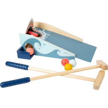 Dřevěná hračka Small Foot Minigolf útok žraloka