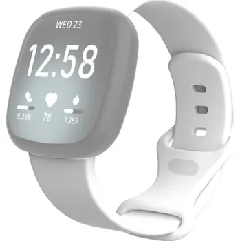 VSECHNONAMOBIL 38608 BUTTERFLY Silikonový řemínek pro Fitbit Versa 3 / Fitbit Sense bílý