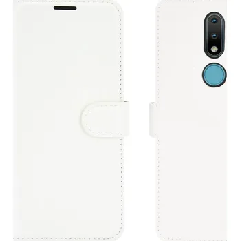 Náhradní kryt pro mobilní telefon VSECHNONAMOBIL 26445 LITCHI Peňaženkový kryt Nokia 2.4 bílý