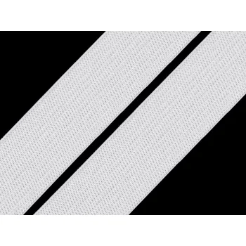 Pruženka tkaná šíře 20 mm, barva 1 bílá
