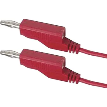 Kabel propojovací 0,35mm2/ 1m s banánky červený HADEX N530
