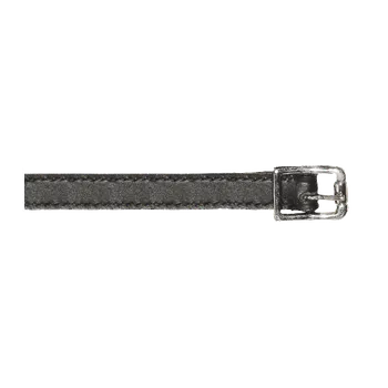 Tkaničky do bot Kožené pásky do ostruh Spurs - černé 46 cm