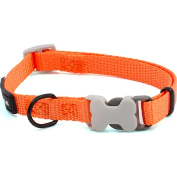 Obojek pro psa Vsepropejska Nimi obojek pro psa | 23 - 63 cm Barva: Oranžová, Obvod krku: 23 - 33 cm, Šířka: 1 cm