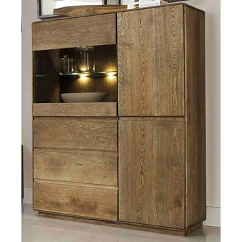 Šatní skříň Dubová komoda ATLANTA 45 dub pálený DÁREK ZDARMA Barevné provedení: Dub pálený