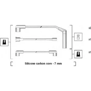 Zapalovací kabel Sada kabelů pro zapalování MAGNETI 941365060929