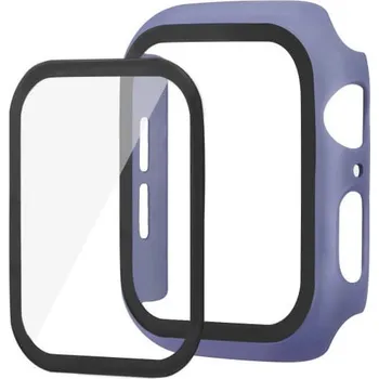 Příslušenství k chytrým hodinkám ENKAY 18561 ENKAY Obal s tvrzeným sklem pro Apple Watch 5 / 4 44mm modrý