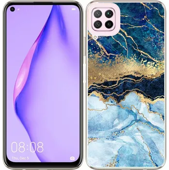 Pouzdro na mobilní telefon VSECHNONAMOBIL 29949 MY ART Ochranný kryt Huawei P40 Lite BLUE MARBLE (141)