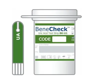 Diagnostický test BeneCheck Testovací proužky pro měření kyseliny močové 25 ks