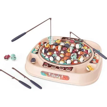 Desková hra Woopie Sada chytání ryb 4 pruty + 50 ks