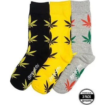 Meatfly ponožky Lexy Triple Pack Ganja | Mnohobarevná | Velikost S/M