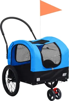 Přívěsný vozík pro psa vidaXL Vozík pro psa za kolo a na běhání 2v1 63,5 x 103 x 143 cm
