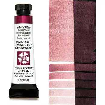 Výtvárné potřeby Akvarelová barva Daniel Smith Luminescent, 5ml - perleťové odstíny Barva: 32 - Iridescent Ruby