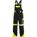 Kalhoty pracovní s laclem zimní CXS SIRIUS BRIGHTON pánské černá/žlutá 56-58