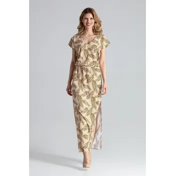 Dámské šaty Dlouhé šaty se vzory M668 Pattern 106 Velikost: XL