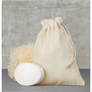 Nákupní taška Taška bavlněná se šňůrkou 15x20 cm - natur