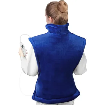 Wchiuoe Vyhřívací podložka na ramena a záda 90 x 60 x 5 cm modrá