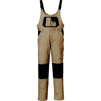 Pracovní oblečení Industrial Starter | ISSA Kalhoty s laclem STRETCH 8735 - 2XL / Šedá 02020021