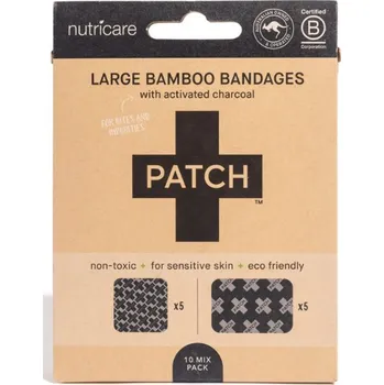 Náplast Patch bambusové náplasti široké s aktivním uhlím 10 ks