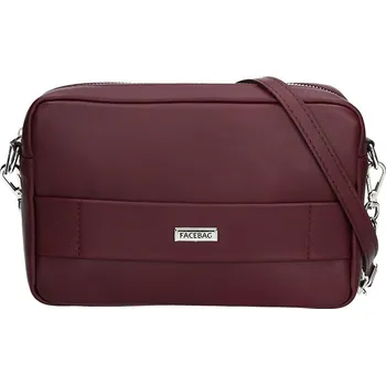Kabelka Trendy dámská kožená crossbody kabelka Facebag Nina - vínová