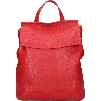 Dámský kožený batoh Facebag Stella - červená