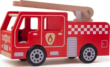 Bigjigs Toys JT131 Dřevěné hasičské auto