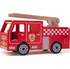 autíčko Bigjigs Toys JT131 Dřevěné hasičské auto