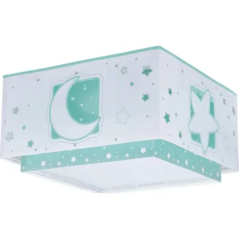 Dalber 63236H MOONLIGHT green - Dětské stropní svítidlo v zelené barvě + Dárek LED žárovky (Dětský stropní lustr na dvě žárovky)