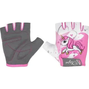 Cyklistické rukavice Etape Tiny dětské cyklistické rukavice bílá-růžová Velikost oblečení: 5-6