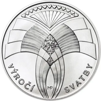 Pražská mincovna CRM1587 výročí svatby stříbrná Pražská mincovna CRM1587 výročí svatby stříbrná