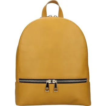 Městský batoh Dámský kožený batoh Facebag Paloma - hořčicová