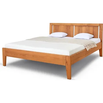 Postel Postel Postelia GITA Buk 200x200 - Dřevěná postel z masivu, bukové dvoulůžko o šíři masivu 4 cm