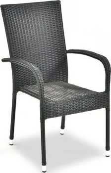 DT151 ratanová zahradní židle 55 x 65 x 95 cm antracit