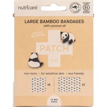 Náplast Patch bambusové náplasti široké s kokosovým olejem 10 ks