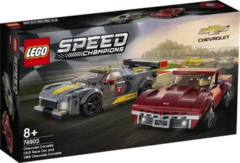 Stavebnice LEGO LEGO Speed Champions 76903 Chevrolet Corvette C8.R a 1968 Chevrolet Corvette