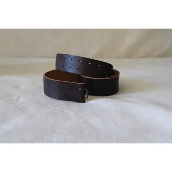 Opasek ČSLA Opasek ČSLA kožený - hnědý 110 cm