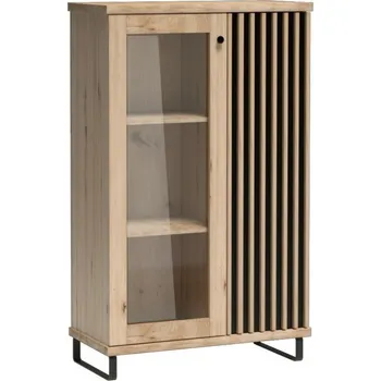 Vinotéka Casarredo Vitrína na nohách 2D BARBUS dub artisan/černá