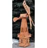 Zahradní dekorace Drew-Handel W7/D dřevěný větrný mlýn na zahradu 170 cm hnědý