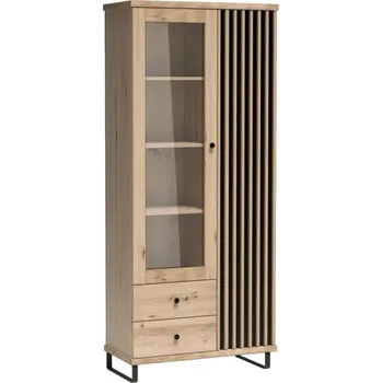 Vinotéka Casarredo Vitrína na nohách 2D2S BARBUS dub artisan/černá